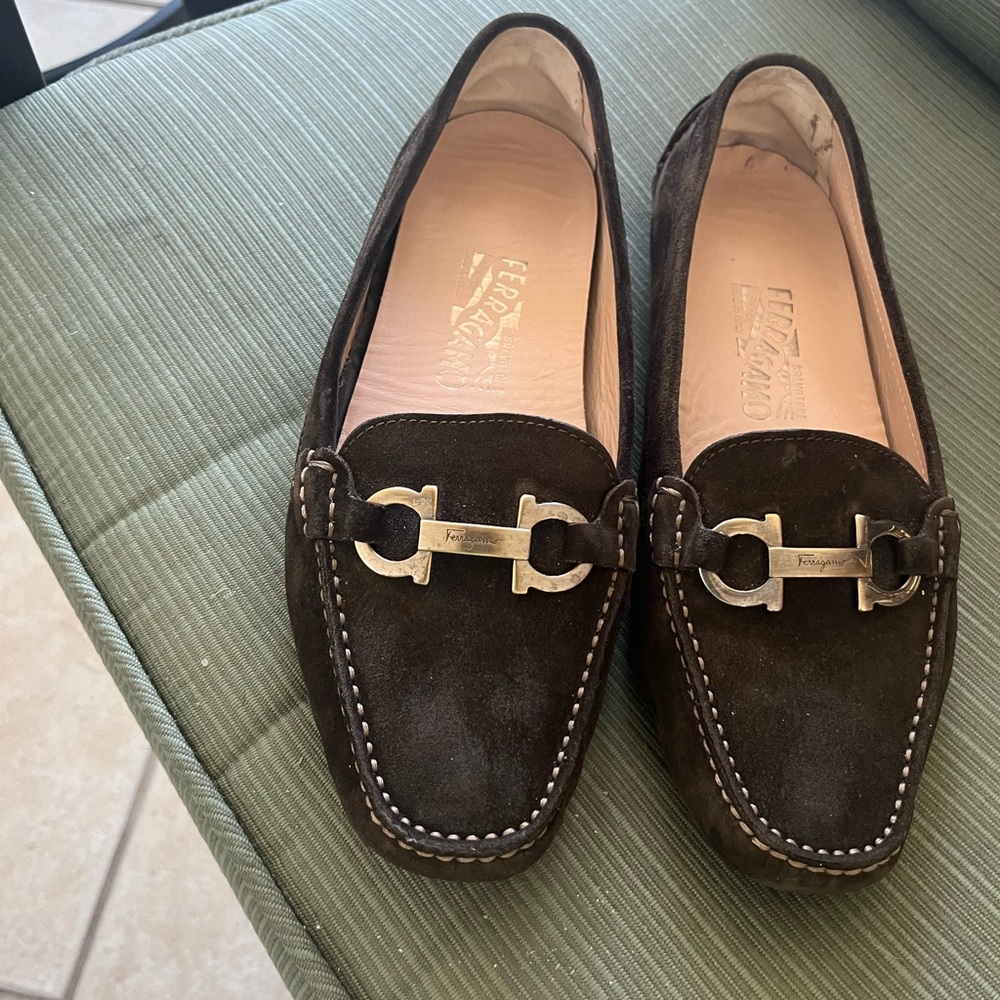 Ferragamo flats.
